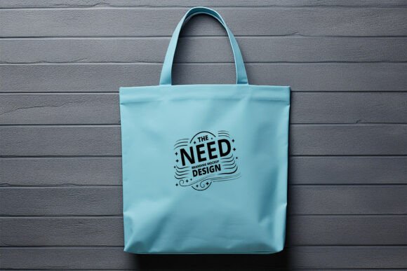 Download Blue Tote Bag Branding Mockup - Premium Resources