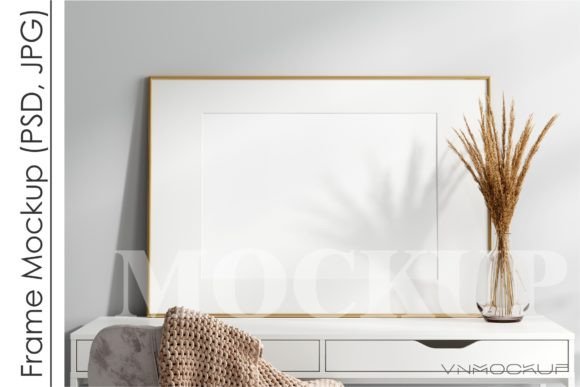 Download Horizontal Frame Mockup in Work Space - Horizontal frame mockup Collection